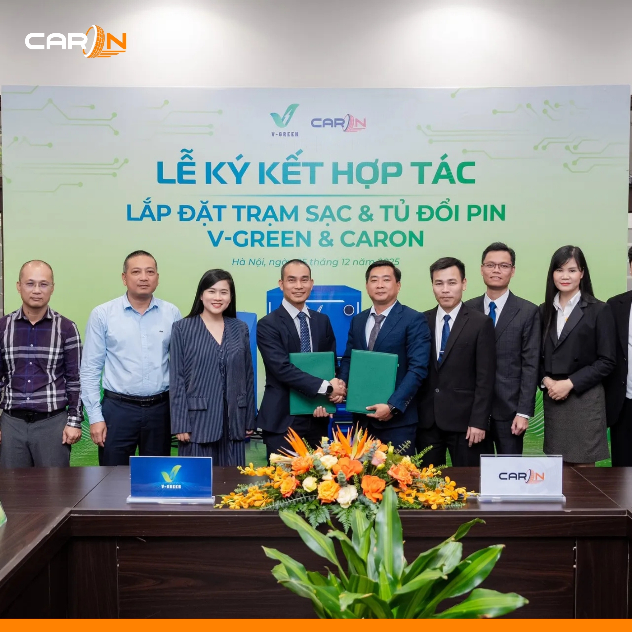 [V-GREEN X CARON] SIGN STRATEGIC PARTNERSHIP TO DEPLOY V-GREEN CHARGING ...